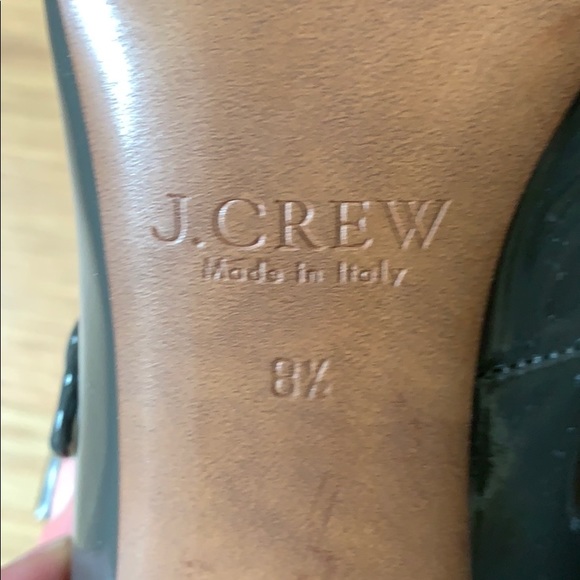 J. Crew 8.5 Gray Patent Leather Mary Jane Heels - Picture 7 of 14
